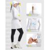 image:imagebaleaf Womens Sun Protection Long Jacket UPF 50 Hoodie Lightweight UV Rash Guard Cooling Cover Up SPF Swim Beach Athletic White XXL