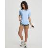 image:imagebaleaf Womens Sun Protection Shirts Short Sleeve UPF 50 Moisture Wicking Quick Dry Workout Tops for Hiking Running SummerLight Blue