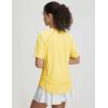 image:imagebaleaf Womens Sun Protection Shirts Short Sleeve UPF 50 Moisture Wicking Quick Dry Workout Tops for Hiking Running SummerYellow