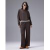 image:imagebaleaf Womens SweatshirtsDark Brown