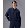 image:imagebaleaf Womens SweatshirtsNavy Blue