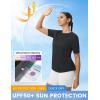 image:imagebaleaf Womens Workout Tops Short Sleeve Mesh Back Quick Dry Breathable UPF 50 Athletic Shirts for Running Gym Hiking TeeBlack