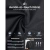 image:imagebaleaf Womens Workout Tops Short Sleeve Mesh Back Quick Dry Breathable UPF 50 Athletic Shirts for Running Gym Hiking TeeBlack