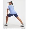 image:imagebaleaf Womens Workout Tops Short Sleeve Mesh Back Quick Dry Breathable UPF 50 Athletic Shirts for Running Gym Hiking TeeLight Blue
