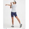 image:imagebaleaf Womens Workout Tops Short Sleeve Mesh Back Quick Dry Breathable UPF 50 Athletic Shirts for Running Gym Hiking TeeLight Gray
