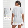 image:imagebaleaf Womens Workout Tops Short Sleeve Mesh Back Quick Dry Breathable UPF 50 Athletic Shirts for Running Gym Hiking TeeLight Gray