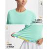 image:imagebaleaf Womens Workout Tops Short Sleeve Mesh Back Quick Dry Breathable UPF 50 Athletic Shirts for Running Gym Hiking TeeLight Green