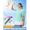 image:imagebaleaf Womens Workout Tops Short Sleeve Mesh Back Quick Dry Breathable UPF 50 Athletic Shirts for Running Gym Hiking TeeLight Green