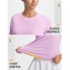 image:imagebaleaf Womens Workout Tops Short Sleeve Mesh Back Quick Dry Breathable UPF 50 Athletic Shirts for Running Gym Hiking TeeLight Purple