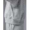 image:imagebaleaf Womens Yoga Loose Fit HalfZip Pullover HoodieHeather Light Gray