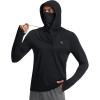 image:imagebaleaf Mens Sun Hoodies UPF 50 Separate Hood with Face Mask Long Sleeve Fishing Shirts UV Protection Rash GuardBlack