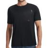 image:imagebaleaf Mens Sun Shirts with Pocket Short Sleeve T Shirts UPF 50 UV SPF Lightweight Quick Dry Hiking Fishing Rash GuardBlack