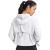 image:imagebaleaf Womens Sun Jackets Lightweight Packable Crop Shirts UPF 50 Long Sleeve Hoodie Water Resistant Zip Up Tops AthleticWhite