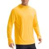 image:imagebaleaf Mens UPF 50 Sun Protection Hoodie Shirts Kangaroo Pocket UV SPF Performance Fishing Long Sleeve Rash Guard