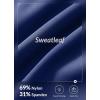 image:imagebaleaf Sweatleaf Womens Light Compression Biker Shorts 8 High Waisted Yoga Gym Spandex Shorts Side PocketsBlue