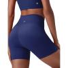 image:imagebaleaf Sweatleaf Womens Biker Shorts 5 High Waist Tummy Control Butt Lifting Yoga Workout Running Spandex Short PantsNavy Blue