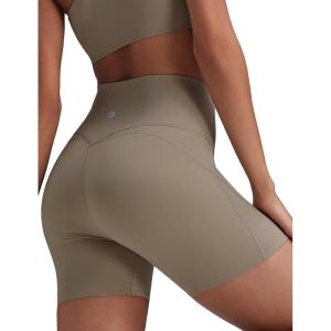 image:imagebaleaf Sweatleaf Womens Biker Shorts 5 High Waist Tummy Control Butt Lifting Yoga Workout Running Spandex Short PantsKhaki