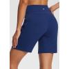 image:imageBALEAF Womens 7 Bermuda Shorts High Waisted Athletic Running Pull On Shorts with Pockets for Causal Summer