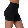 image:imagebaleaf Freeleaf Broadway Womens Biker Shorts with Pockets Dance Yoga Workout Gym Running 5 High Waist Short PantsBlack