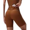 image:imagebaleaf Freeleaf Broadway Womens Biker Shorts with Pockets Dance Yoga Workout Gym Running 8 High Waist Short PantsBrown
