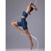 image:imagebaleaf Freeleaf Broadway Womens Biker Shorts with Pockets Dance Yoga Workout Gym Running 8 High Waist Short PantsNavy Blue