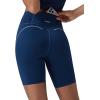 image:imagebaleaf Freeleaf Broadway Womens Biker Shorts with Pockets Dance Yoga Workout Gym Running 8 High Waist Short PantsNavy Blue
