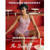 image:imagebaleaf Freeleaf Broadway Womens Biker Shorts with Pockets Dance Yoga Workout Gym Running 8 High Waist Short PantsPurple