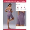 image:imagebaleaf Freeleaf Broadway Womens Biker Shorts with Pockets Dance Yoga Workout Gym Running 8 High Waist Short PantsPurple