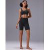 image:imagebaleaf Sweatleaf Womens Biker Shorts 8 Long High Waist Tummy Control Butt Lifting Yoga Workout Running Spandex Short PantsBlack