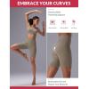 image:imagebaleaf Sweatleaf Womens Biker Shorts 8 Long High Waist Tummy Control Butt Lifting Yoga Workout Running Spandex Short PantsBrown