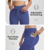 image:imagebaleaf Women 8 Biker Shorts with Pockets High Waisted Workout Short Tummy Control Yoga Gym Spandex Running VolleyballNavy Blue
