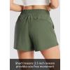 image:imagebaleaf Womens High Waist Running Shorts 25 Athletic Workout Quick Dry Lightweight Sport Gym Shorts with Pockets SummerGreen