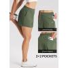 image:imagebaleaf Womens High Waist Running Shorts 25 Athletic Workout Quick Dry Lightweight Sport Gym Shorts with Pockets SummerGreen