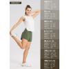 image:imagebaleaf Womens High Waist Running Shorts 25 Athletic Workout Quick Dry Lightweight Sport Gym Shorts with Pockets SummerGreen