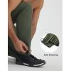 image:imagebaleaf Mens Hiking Pants Lightweight Quick Dry Elastic Waist Water Resistant Cargo Pants with 6 Pockets Fishing OutdoorArmy Green
