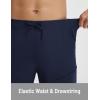 image:imagebaleaf Mens Hiking Pants Lightweight Quick Dry Elastic Waist Water Resistant Cargo Pants with 6 Pockets Fishing OutdoorNavy Blue