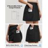 image:imagebaleaf Skorts for Women with Pockets Athletic Skort High Waisted Hiking Cargo Golf Travel Skirts Water Resistant UPF 50Black