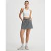 image:imagebaleaf Skorts for Women with Pockets Athletic Skort High Waisted Hiking Cargo Golf Travel Skirts Water Resistant UPF 50Dark Gray