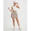 image:imagebaleaf Skorts for Women with Pockets Athletic Skort High Waisted Hiking Cargo Golf Travel Skirts Water Resistant UPF 50Khaki