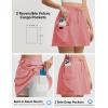 image:imagebaleaf Skorts for Women with Pockets Athletic Skort High Waisted Hiking Cargo Golf Travel Skirts Water Resistant UPF 50Light Pink