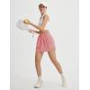 image:imagebaleaf Skorts for Women with Pockets Athletic Skort High Waisted Hiking Cargo Golf Travel Skirts Water Resistant UPF 50Light Pink