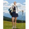 image:imagebaleaf Skorts for Women with Pockets Athletic Skort High Waisted Hiking Cargo Golf Travel Skirts Water Resistant UPF 50Navy Blue