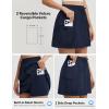 image:imagebaleaf Skorts for Women with Pockets Athletic Skort High Waisted Hiking Cargo Golf Travel Skirts Water Resistant UPF 50Navy Blue