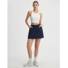 image:imagebaleaf Skorts for Women with Pockets Athletic Skort High Waisted Hiking Cargo Golf Travel Skirts Water Resistant UPF 50Navy Blue