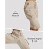 image:imagebaleaf Womens 15 Long Shorts with 7 Pockets Knee Length Hiking Bermuda Shorts Lightweight Quick Dry Cargo CaprisKhaki