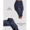 image:imagebaleaf Womens 15 Long Shorts with 7 Pockets Knee Length Hiking Bermuda Shorts Lightweight Quick Dry Cargo CaprisNavy Blue