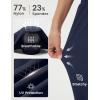 image:imagebaleaf Womens 26 Travel Pants with Zipper Pockets Petite Ankle Slacks Lightweight Stretch Quick Dry Cargo Summer CoolNavy Blue