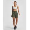 image:imagebaleaf Womens 5 Hiking Shorts with Zipper Pockets Lightweight Water Resistant Strech Quick Dry Golf Athletic ShortsArmy Green