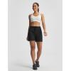 image:imagebaleaf Womens 5 Hiking Shorts with Zipper Pockets Lightweight Water Resistant Strech Quick Dry Golf Athletic ShortsBlack
