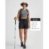 image:imagebaleaf Womens 5 Hiking Shorts with Zipper Pockets Lightweight Water Resistant Strech Quick Dry Golf Athletic ShortsBlack